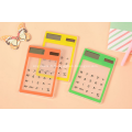 Promotionnelle Ultra mince Mini calculatrice solaire